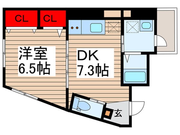 DIMORA北千住の物件間取画像